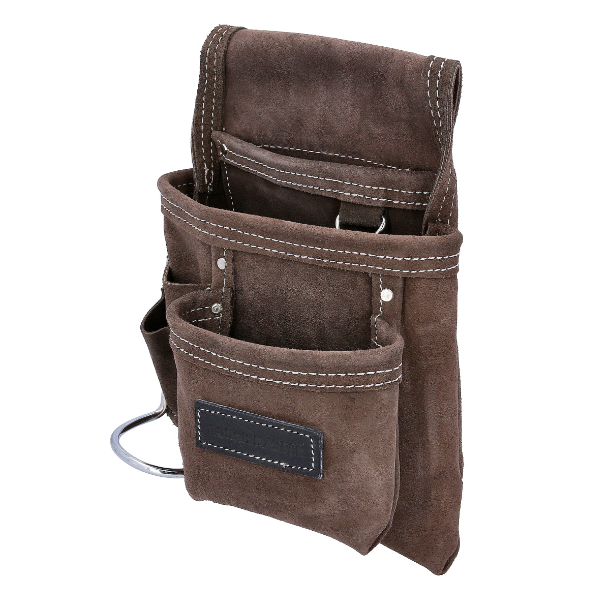 Leather tool pocket attached to the belt, 6 compartments Tough Master TM-318SP