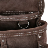 Leather tool pocket attached to the belt, 6 compartments Tough Master TM-318SP