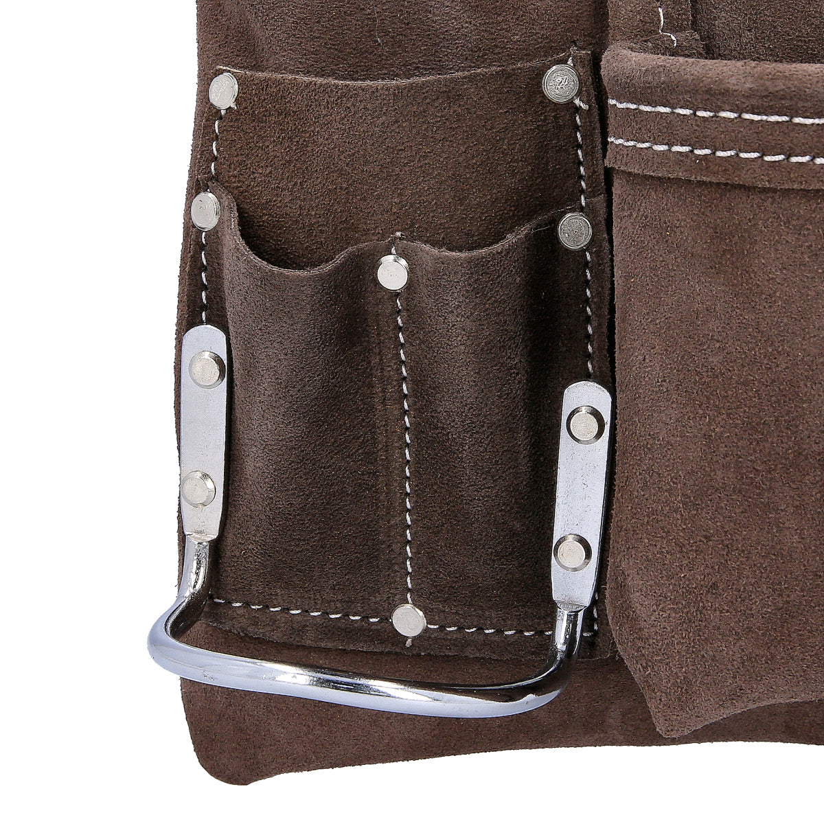 Leather tool pocket attached to the belt, 6 compartments Tough Master TM-318SP