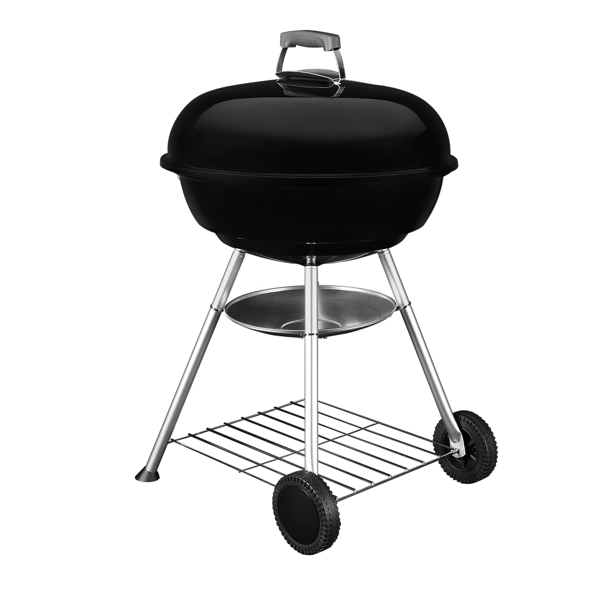 Anglimis kūrenama kepsninė su dangčiu ir ratukais , 57 cm, Tough Master TM-BBQ22A