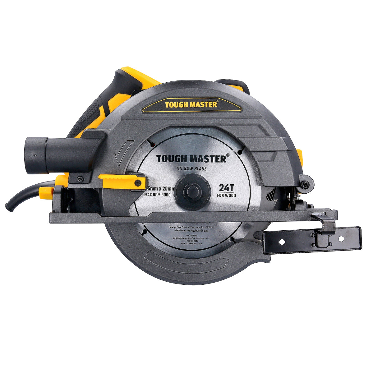 Manual circular saw 1400 W, 5000 rpm TOUGH MASTER TM-CS185 