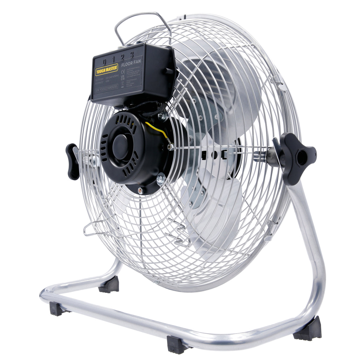 12 colių, 30cm ventilatorius, nešiojamas 3 greičių grindų ventiliatorius Tough Master TM-FF30M