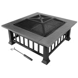 Outdoor barbecue - fireplace with grill and lid 81 cm, Tough Master TM-FPS32