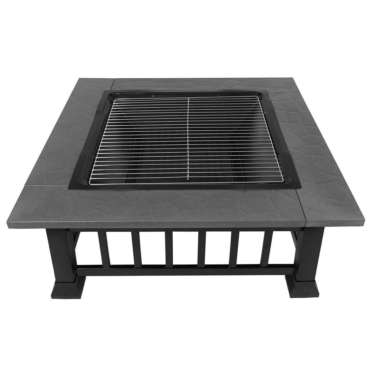 Outdoor barbecue - fireplace with grill and lid 81 cm, Tough Master TM-FPS32