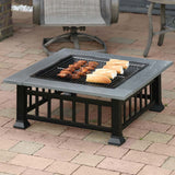 Outdoor barbecue - fireplace with grill and lid 81 cm, Tough Master TM-FPS32