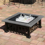 Outdoor barbecue - fireplace with grill and lid 81 cm, Tough Master TM-FPS32