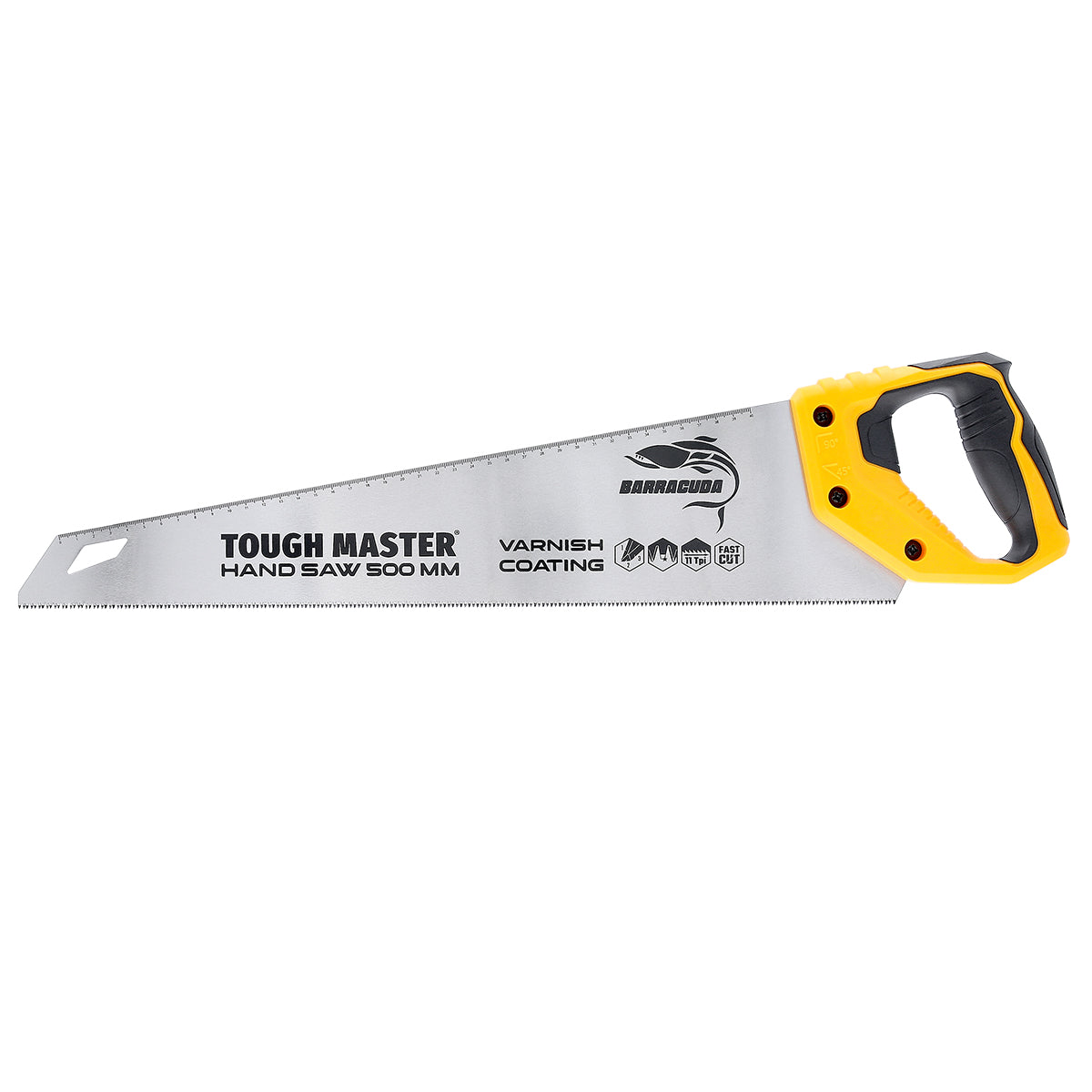 Hand saw 500mm 11TPI lacquer coated with ruler markings Tough Master TM-HS511V