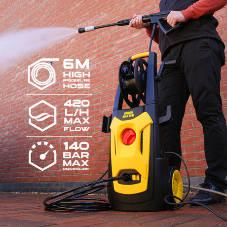 High pressure washer, washing station 1.8kW, 140 bar, Tough Master TM-PW14