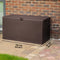 TOUGH MASTER Pneumatic Strut Outdoor Garden Storage Chest Cushion Box 460L Rattan Design Easy