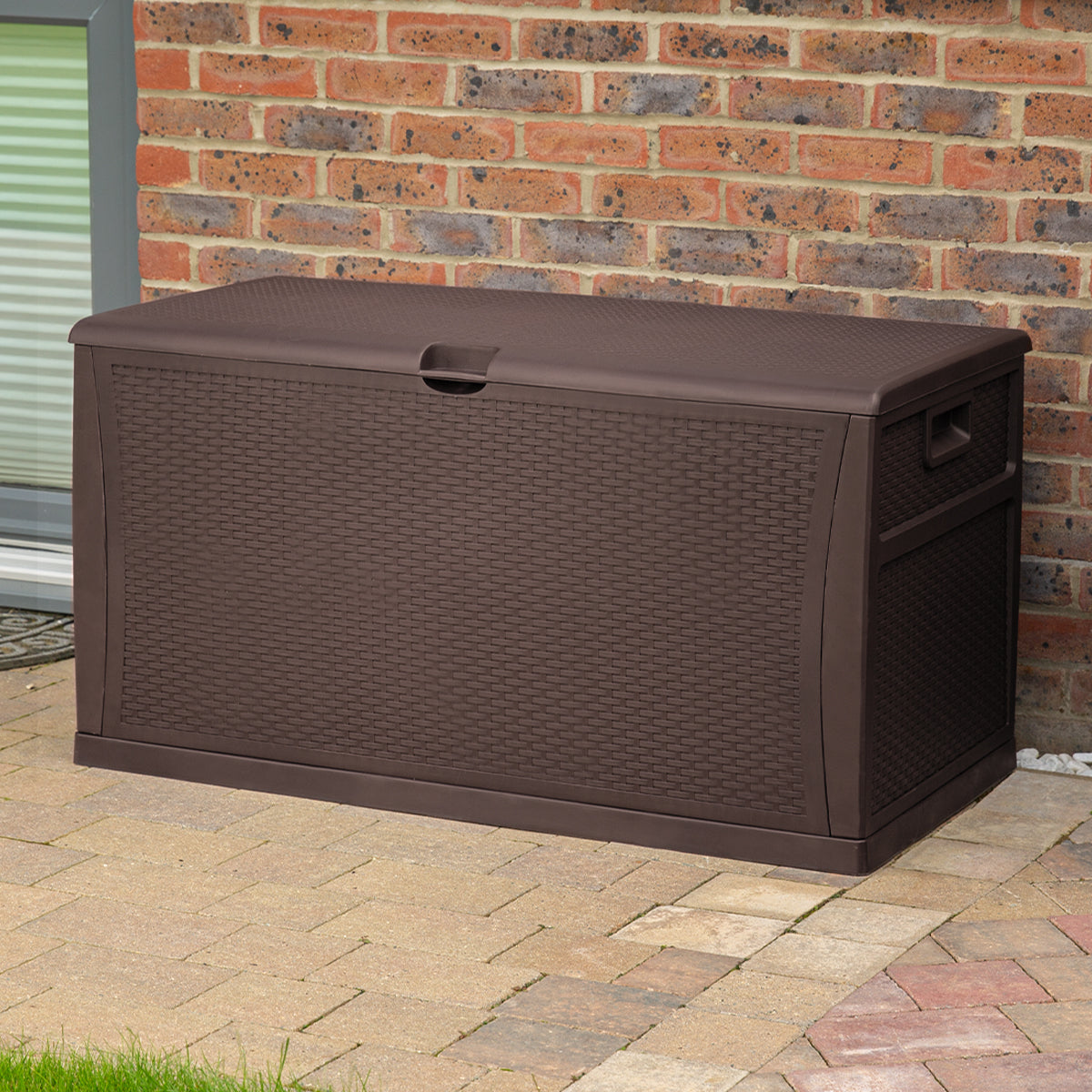 Garden storage box, plastic field box 460l capacity Tough Master TM-SBR46