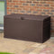 TOUGH MASTER Large Outdoor Storage Box 460L Garden Patio Chest Lid Container, Rattan Style