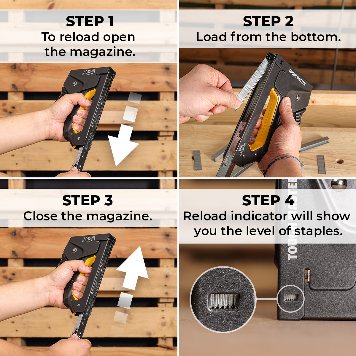 Staple gun 3in1 Tough Master TM-SGM31