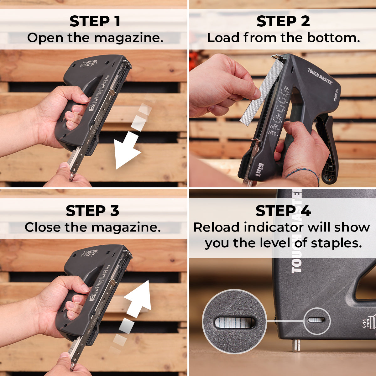 Hanger, Stapler 6 in 1 6-14 mm Tough Master TM-SGP61