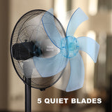 Electric standing fan 3 speeds, 40cm 50W, Tough Master TM-STF40B