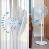 16-inch, 40cm fan, standing, white Tough Master TM-STF40W