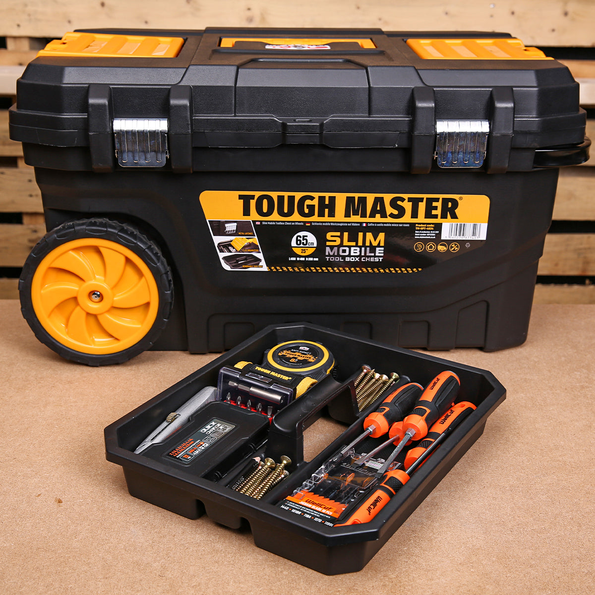 Tool box with wheels Tough Master TM-UPT-4024