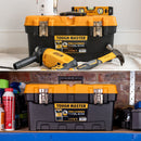 TOUGH MASTER 19 inch Tool Storage Case Stool Working Platform Tote Tray Compartment Organiser