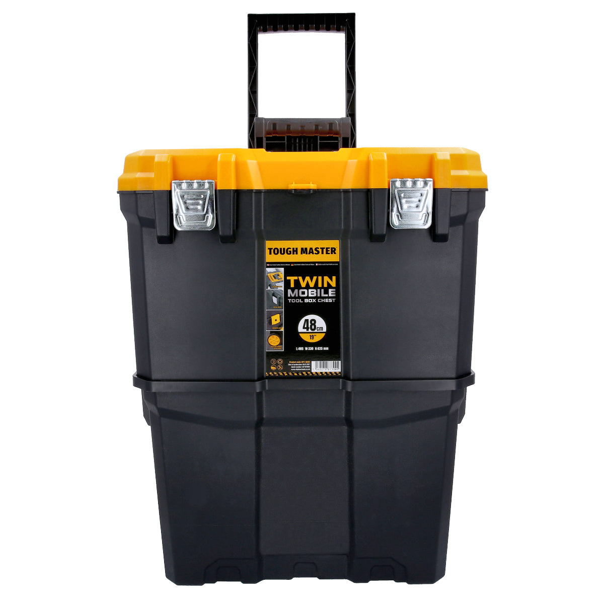 Tool box with wheels Tough Master UPT-5039, ‎64x51x35 cm