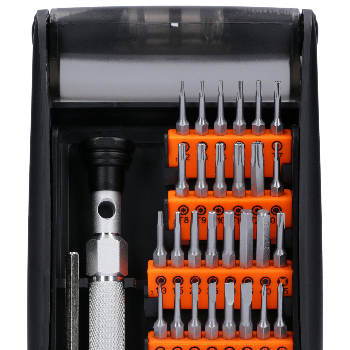 Screwdriver bit set with handle 38 pieces WellCut WC-MPS38U