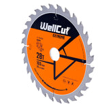 Circular saw blade, 165x20mm 28 teeth WellCut WC-P1652028