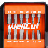 Screwdriver bit set 42 pieces WellCut WC-SDB42U