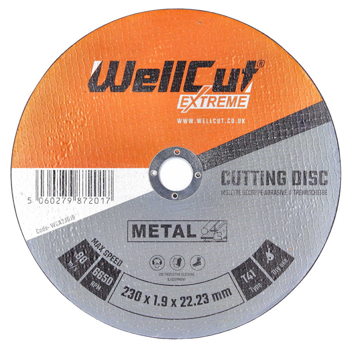 Cutting disc 230mm 9 inches 1.9mm thick