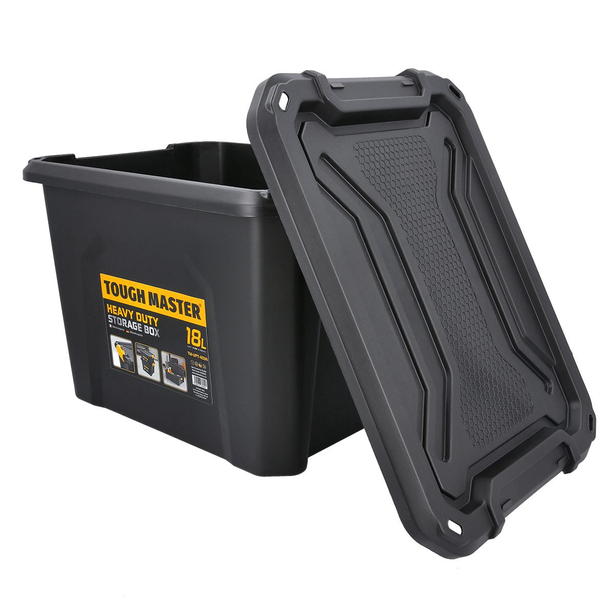 Plastic storage box, box for storage, 18l Tough Master TM-UPT-4034