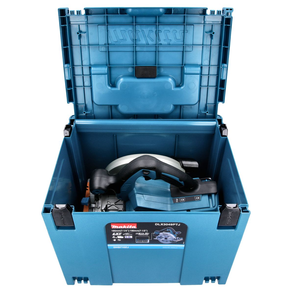 Makita akumuliatorinis diskinis pjūklas 190mm 18/36v DHS710Z su Makpac 4 dėže