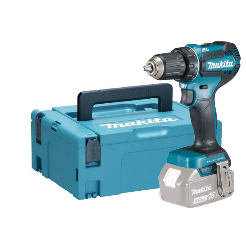 Makita 18V Akumuliatorinis LXT ® gręžtuvas-suktuvas  DDF485 + makpac  dėžė nr2  821550-0