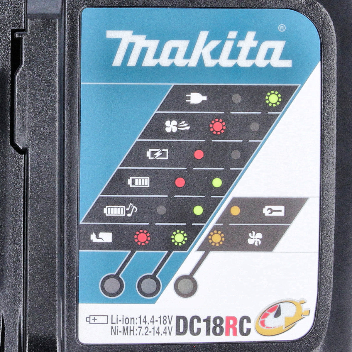 Makita    DC18RC 7,2V-18V ličio jonų kompaktiškas greitasis įkroviklis