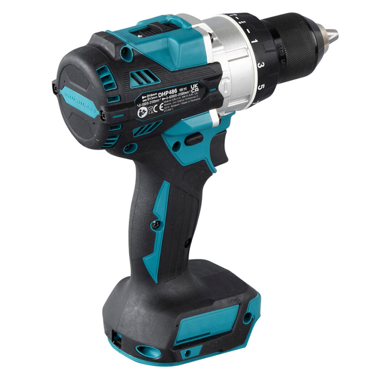 Makita DHP486RTJ 18V LXT Cordless Brushless Combi Drill With 2 x 5.0ah Batteries, Charger &amp; Case 