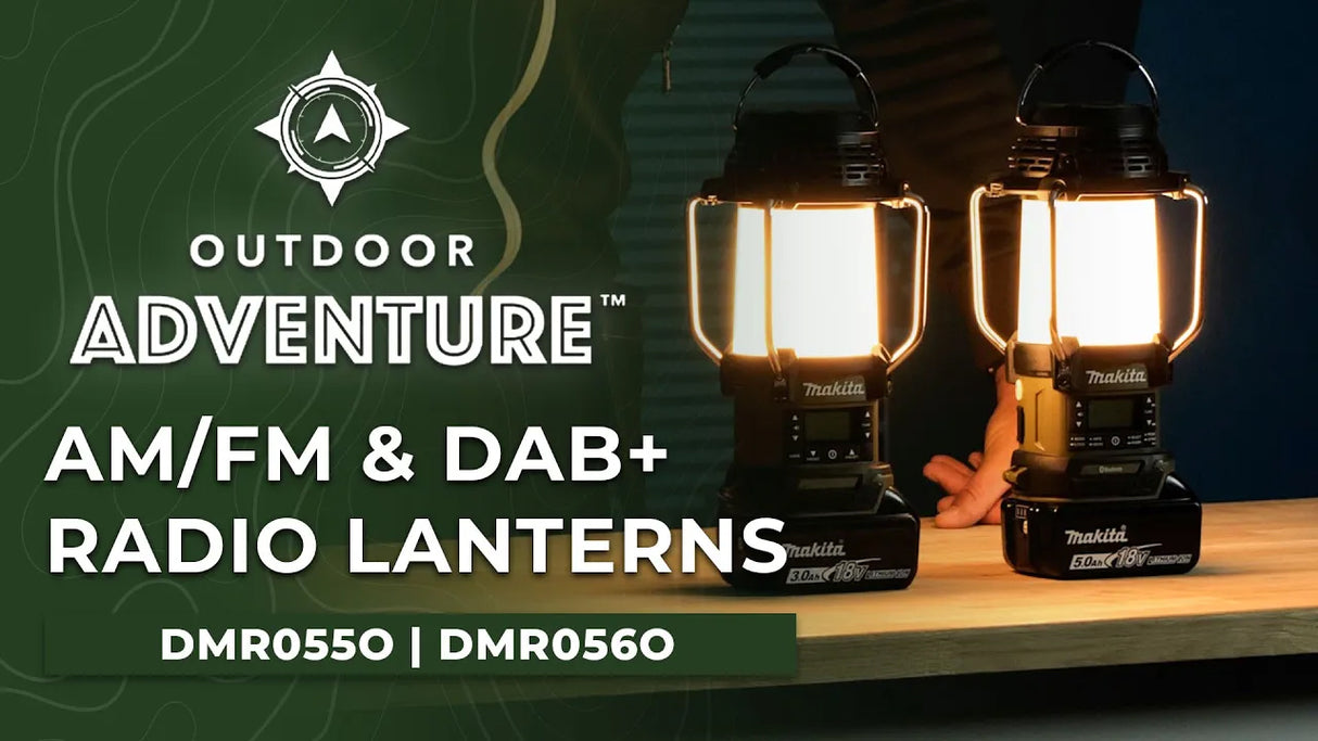 Makita DMR055O 14.4V / 18V LXT Cordless Olive Green AM / FM Radio Lantern 
