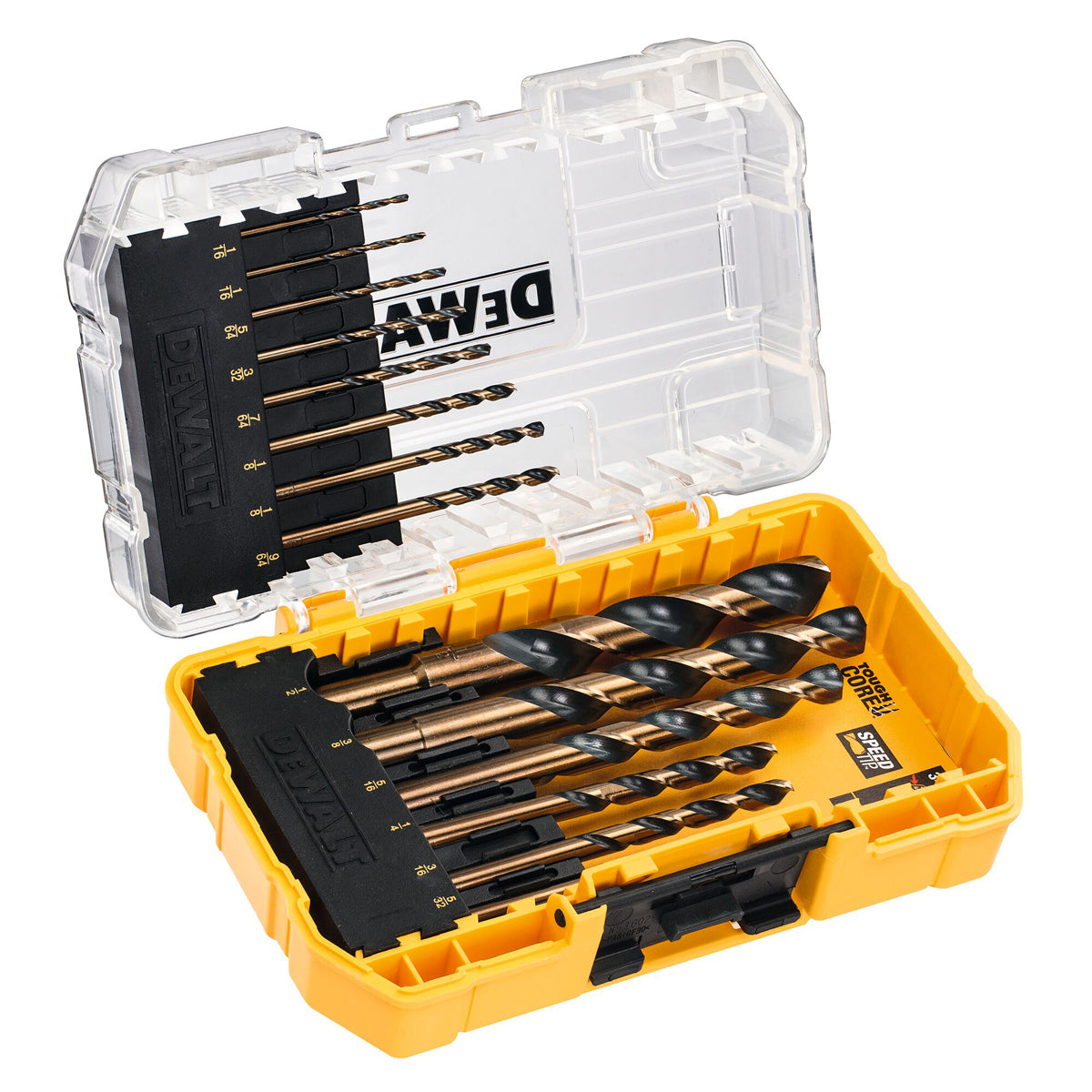 DeWalt DT70727-QZ 14 Piece Black &amp; Gold HSS Drill Bit Set