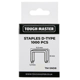 D tipo sąvaržėlės 8mm plienas 1000vnt Tough Master TM-SND8