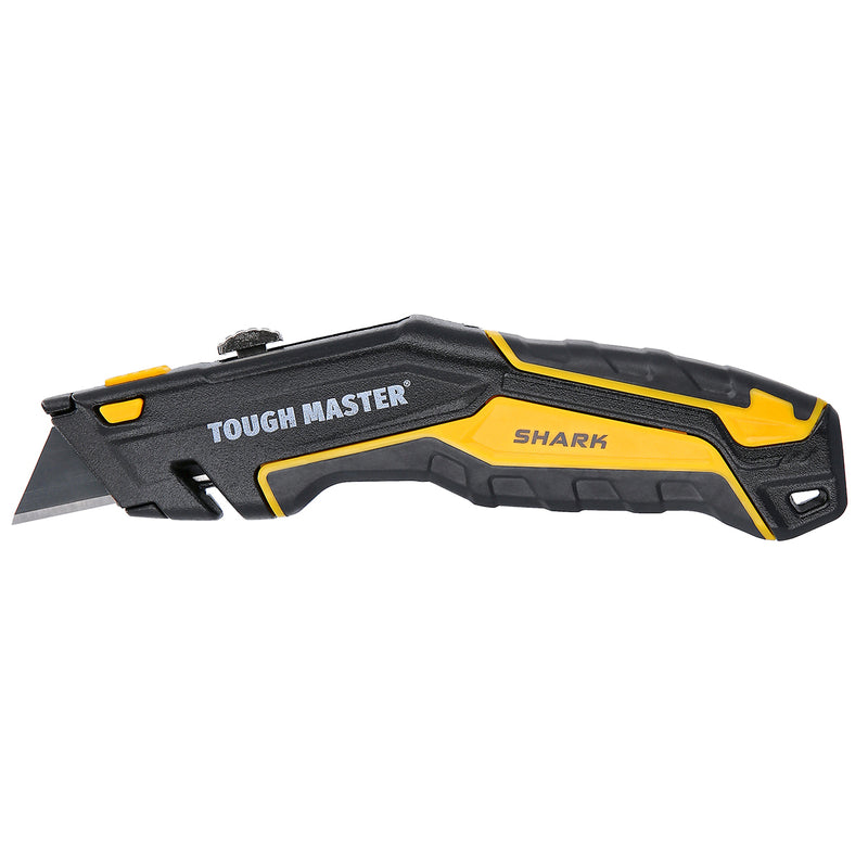 TOUGH MASTER® Retractable Utility Knife Retractable Trimming Utility Knife with 4 SK2 Blades & 10 Piece Extra Utility Knife Blades