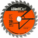 Diskinio pjūklo diskų komplektas 28,48 ir 60 dantų 160 x20mm WellCut® TCT Extreme