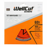 Circular saw blade set 28,48 and 60 teeth 160 x20mm WellCut® TCT Extreme