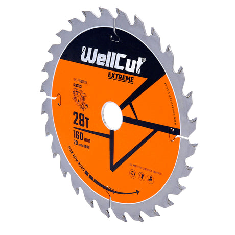 WellCut® TCT Extreme Circular Saw Plunge Saw Blade 160mm x 20mm x 28T & 48T Suitable for Festool - TS55