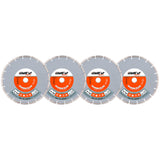 Diamond disc, 4pcs 230x22.23mm WellCut WC-SD23022